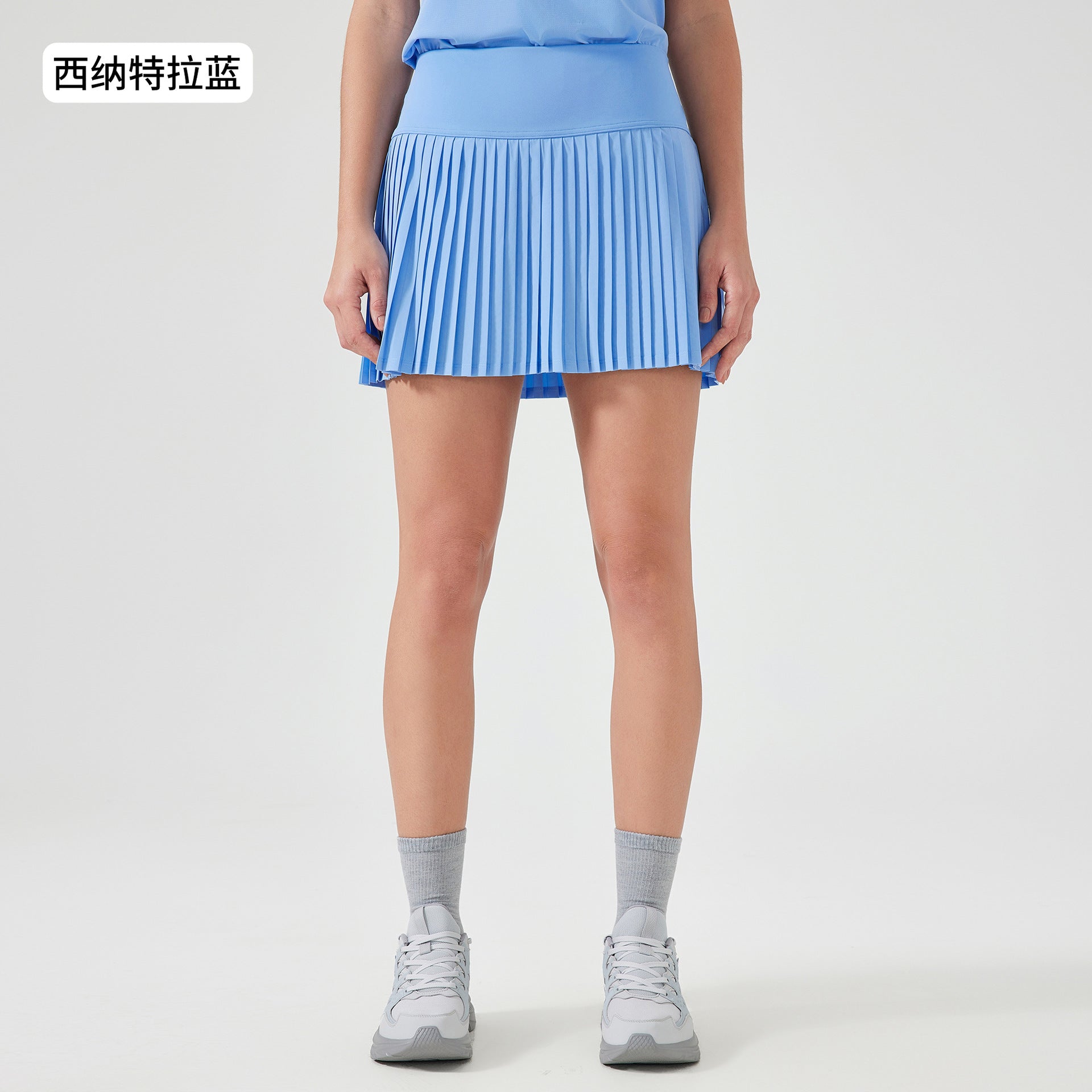 Women's High Waist Pleated Tennis Skirt with Pockets