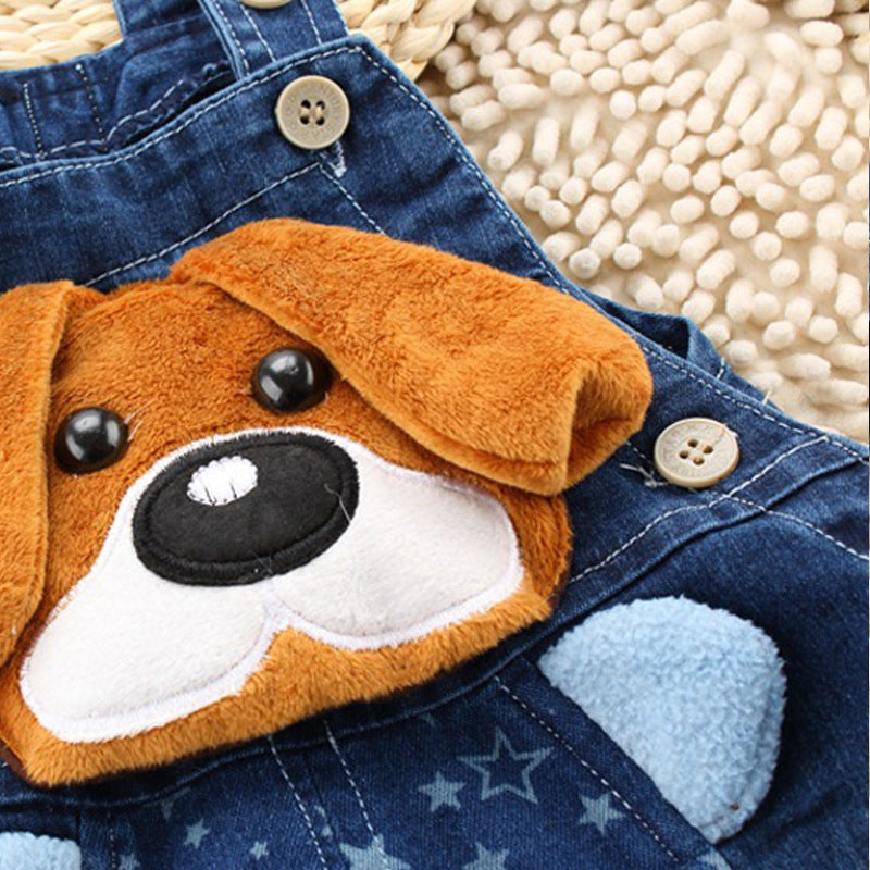 Baby & Toddler Suspender Denim Short Pants | Unisex Summer Climbing Shorts