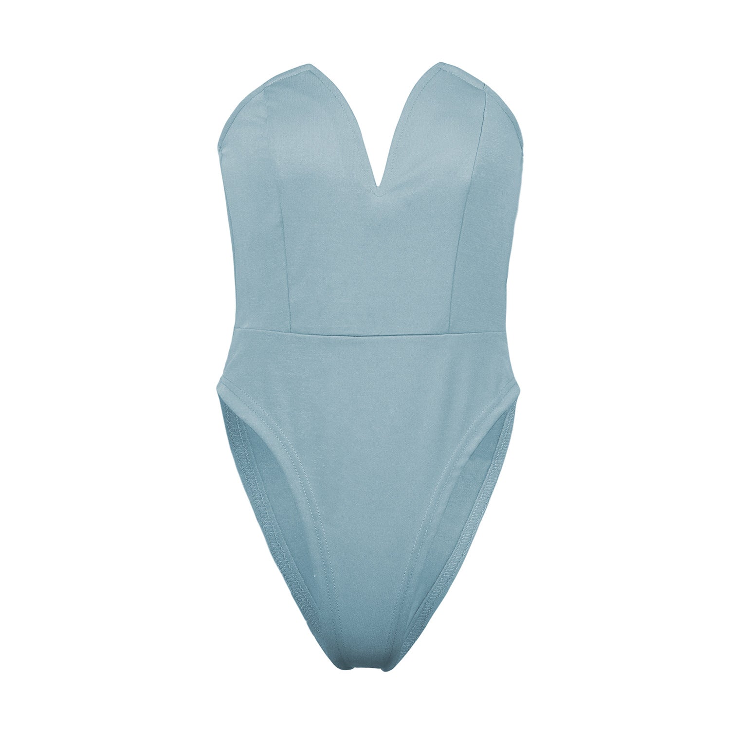 Women's V-Neck Slim Fit Bodysuit | Tight Base Layer Top