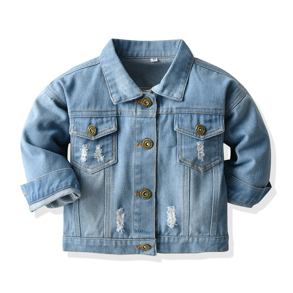 Kids' Tie-Dye Long Sleeve Denim Jacket