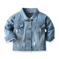 Kids' Tie-Dye Long Sleeve Denim Jacket