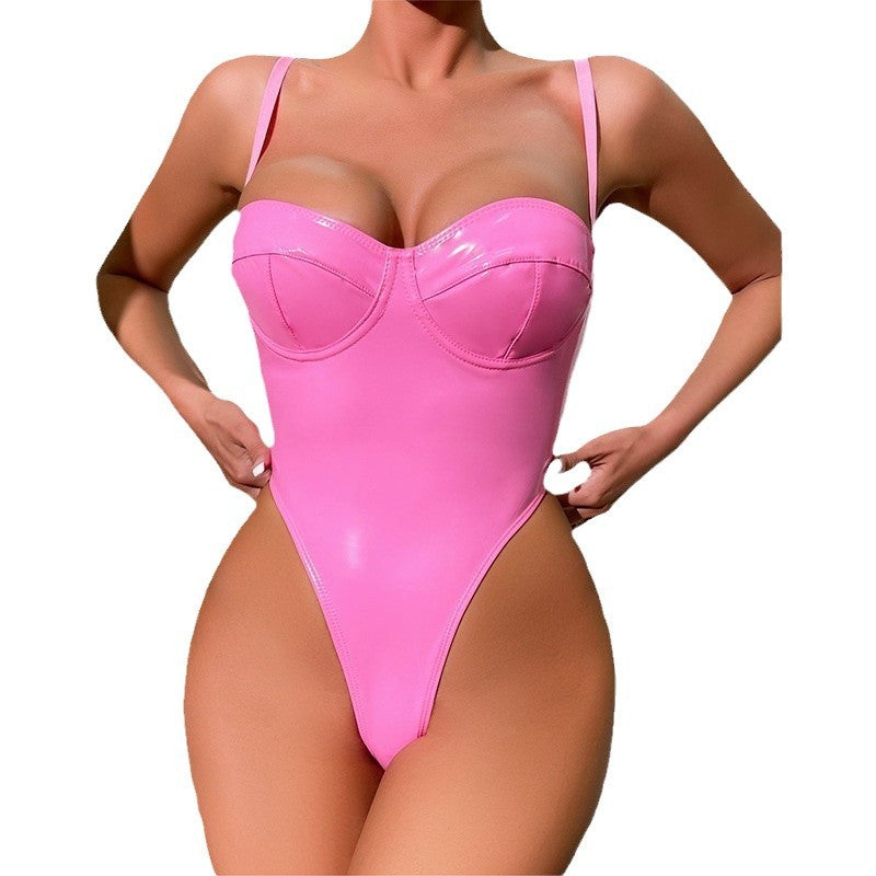 Women's Fishbone Ribbed Bra Camisole Vest | Sexy Bodysuit Top