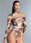 Women's Milk Silk Long Sleeve Button Top | Elegant Fitted Pullover