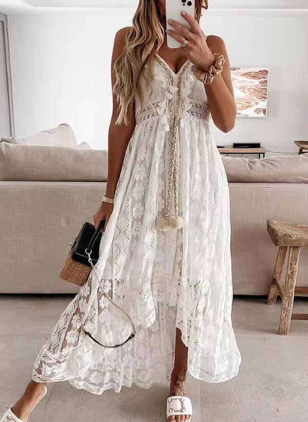 Women's Elegant Lace Sling Cami Dress