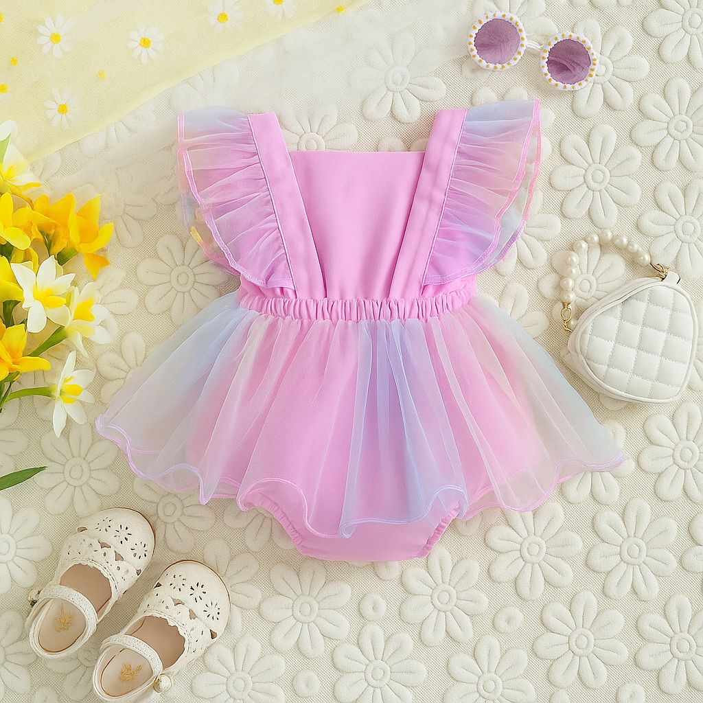 Baby Girl Cute Mesh Summer Dress