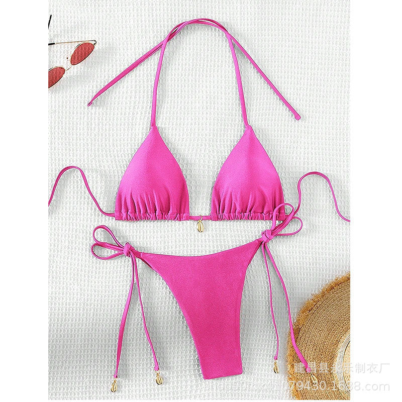 Women's Lace-Up Two-Piece Bikini | 10 Colors, Sizes S–XL