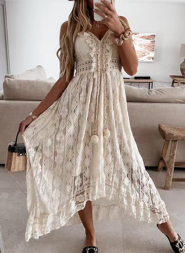 Women's Elegant Lace Sling Cami Dress