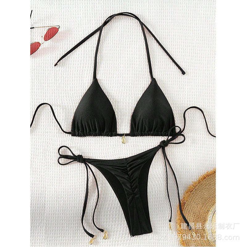 Women's Lace-Up Two-Piece Bikini | 10 Colors, Sizes S–XL