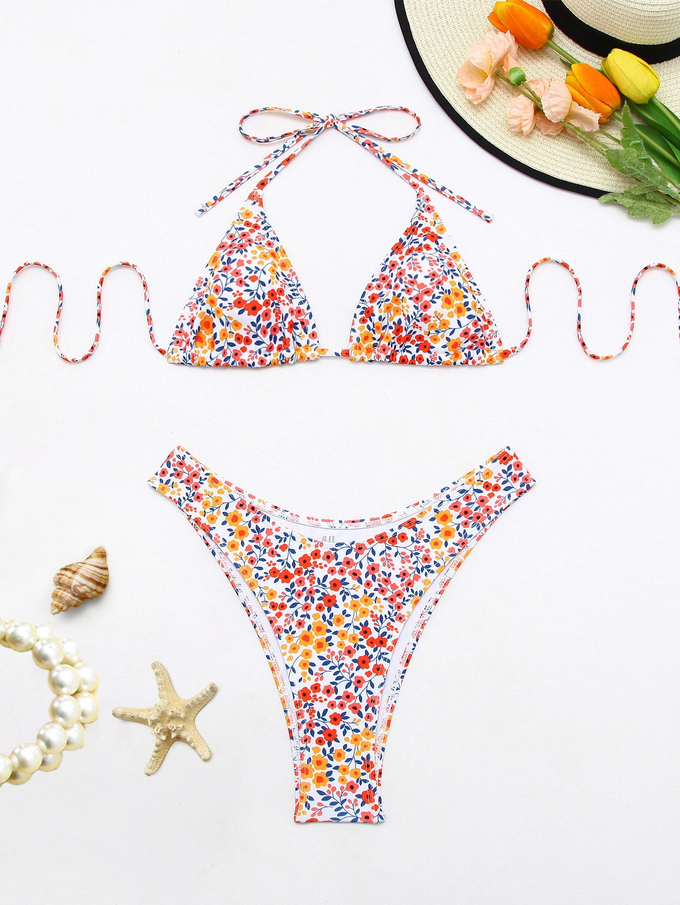 Women's Floral Print Two-Piece Bikini Set