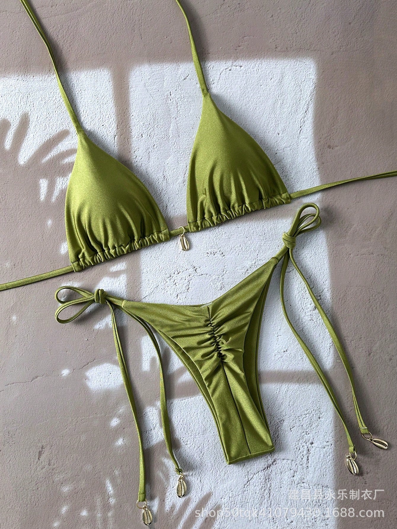 Women's Lace-Up Two-Piece Bikini | 10 Colors, Sizes S–XL