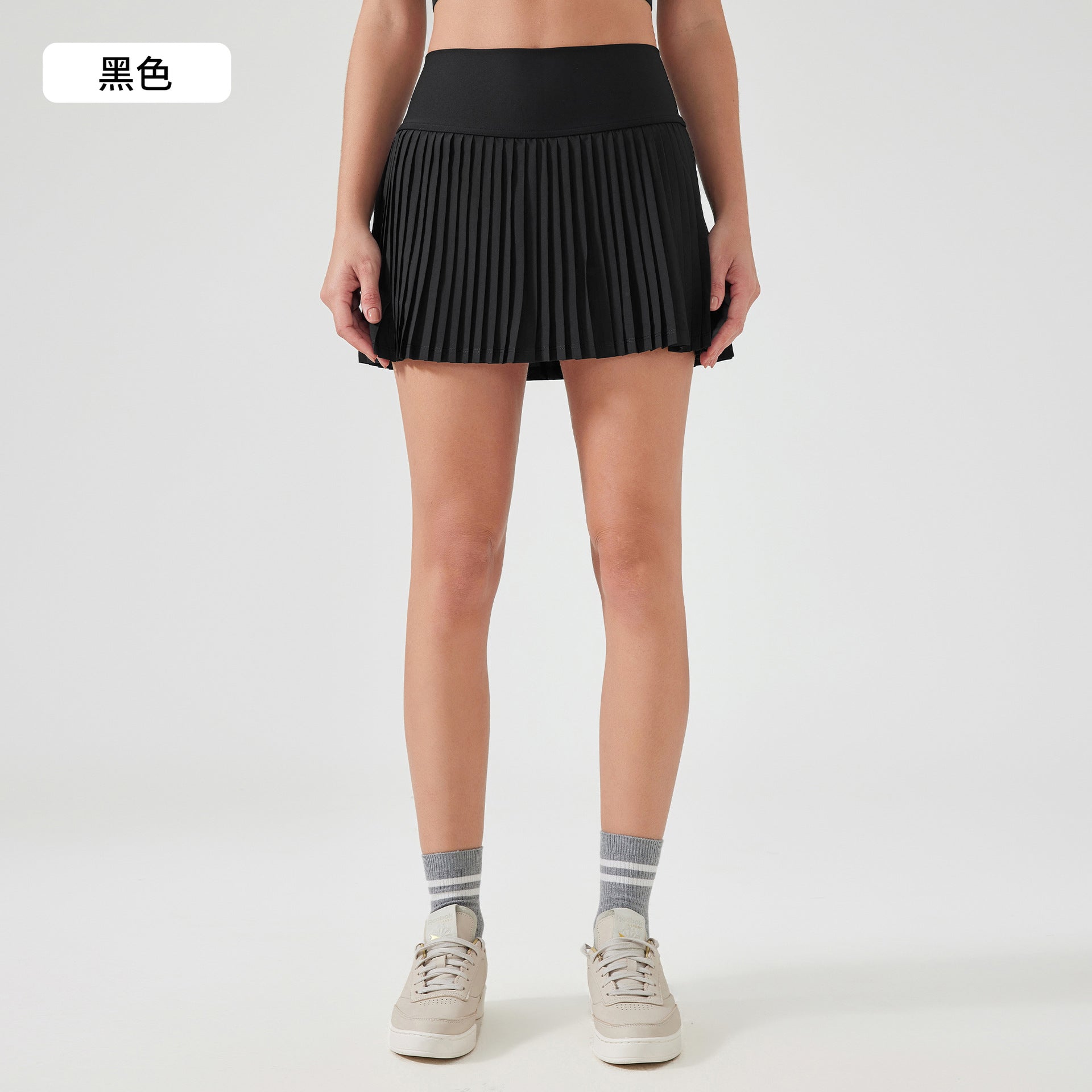 Women's High Waist Pleated Tennis Skirt with Pockets