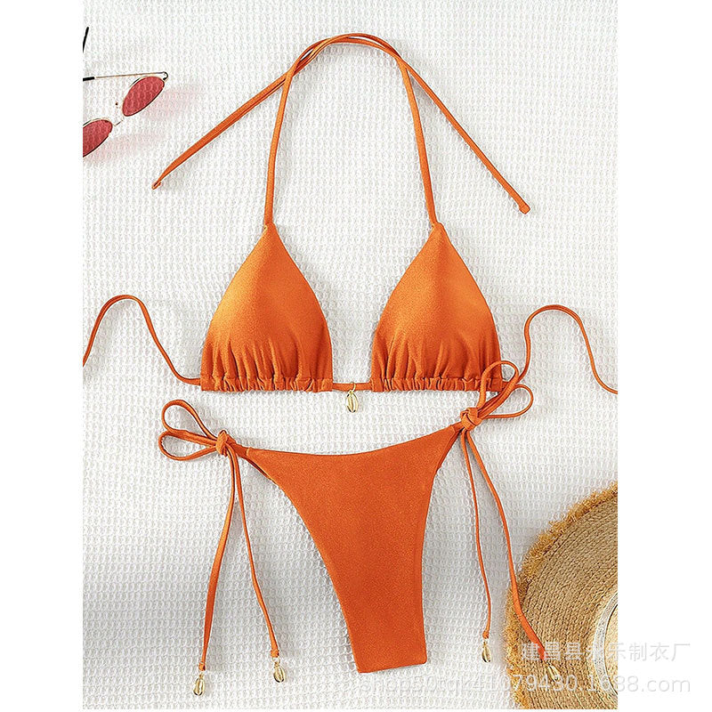 Women's Lace-Up Two-Piece Bikini | 10 Colors, Sizes S–XL