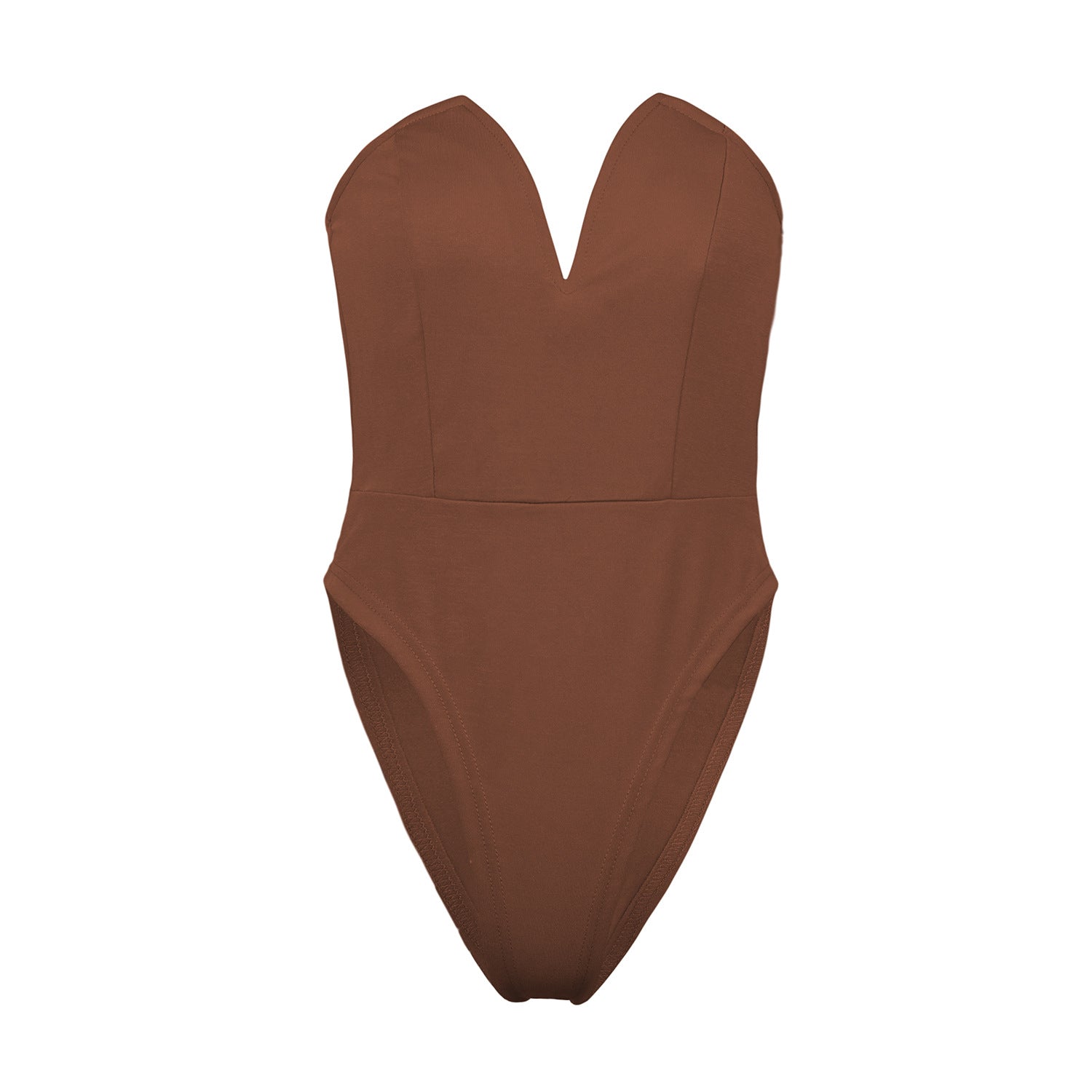Women's V-Neck Slim Fit Bodysuit | Tight Base Layer Top