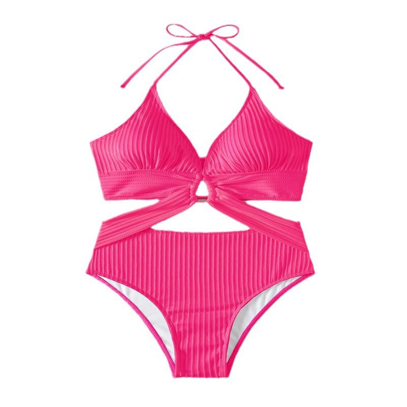 Women's Solid Color Sexy One-Piece Swimsuit | 3 Colors, Sizes S–XL