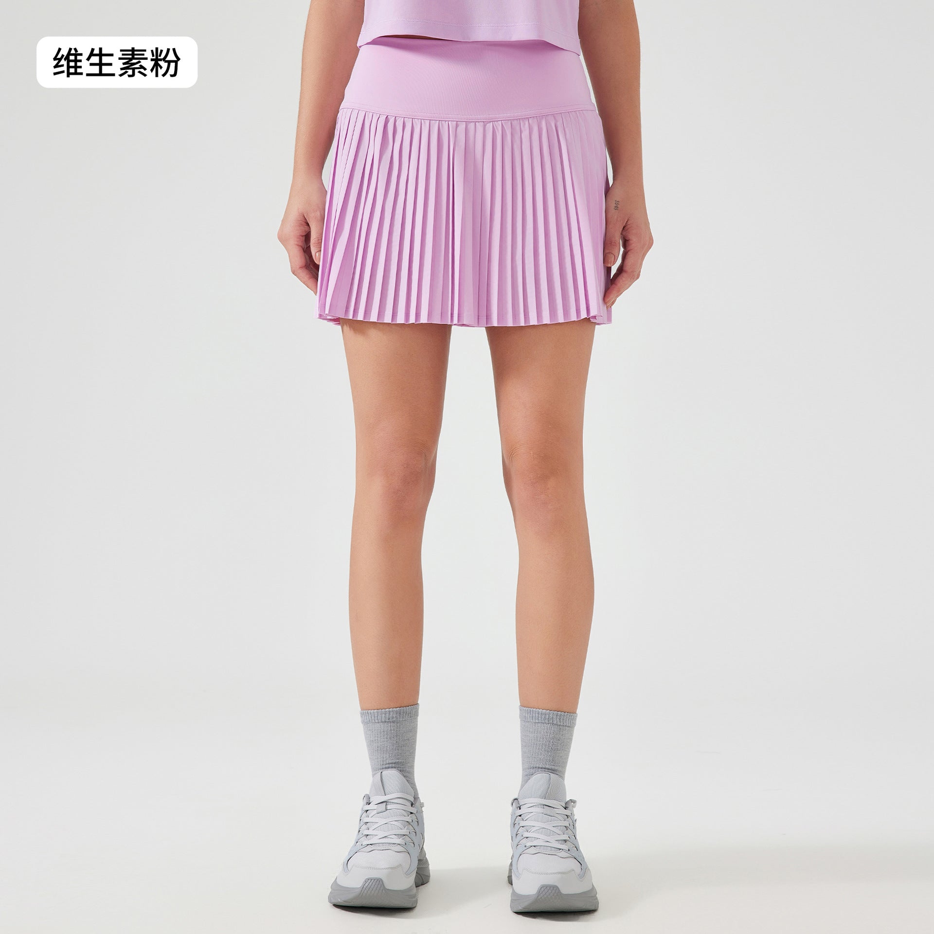 Women's High Waist Pleated Tennis Skirt with Pockets