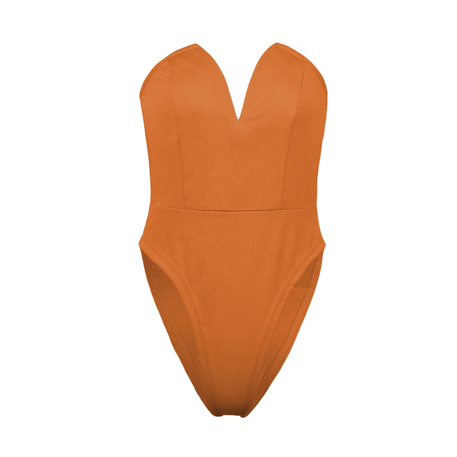 Women's V-Neck Slim Fit Bodysuit | Tight Base Layer Top
