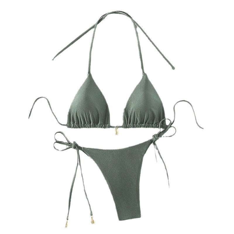Women's Lace-Up Two-Piece Bikini | 10 Colors, Sizes S–XL