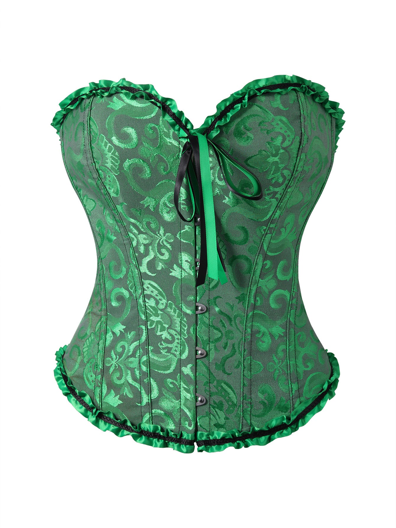 Women's Lace Fishbone Corset Top | Shaping & Gathering | 18 Colors, XS–6XL