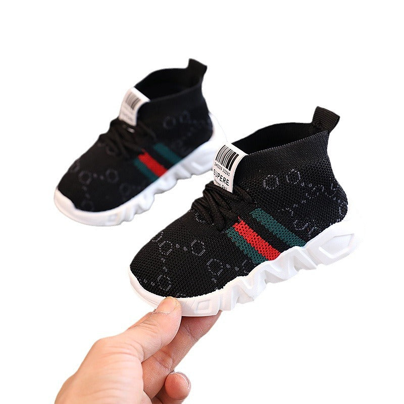 Kids' Korean-Style Knitted Slip-On Shoes | Boys & Girls