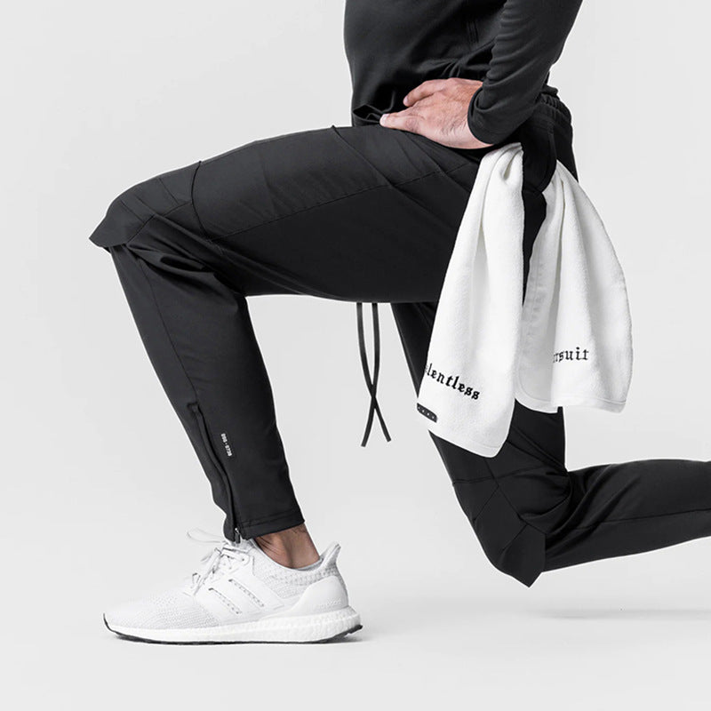 Men's Slim-Fit Quick-Dry Casual Pants | American Streetwear Style