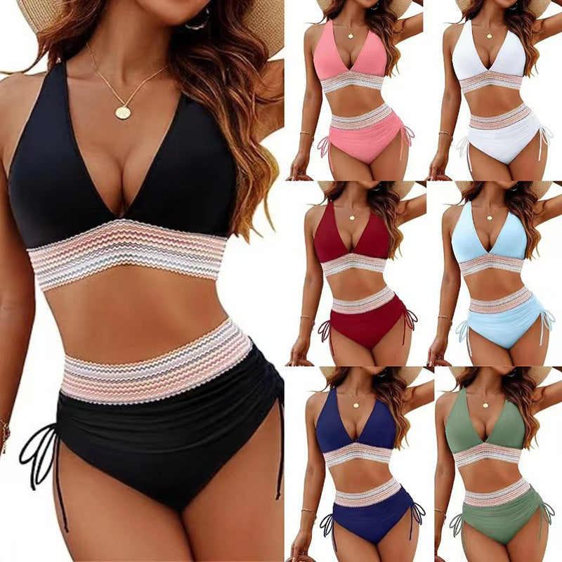Women's High-End Split Bikini | 17 Colors, Sizes S–4XL