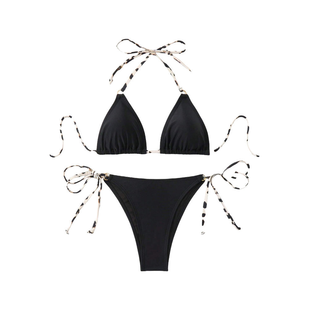Women's Deep-V Backless Lace-Up Bikini | Sizes S–XL