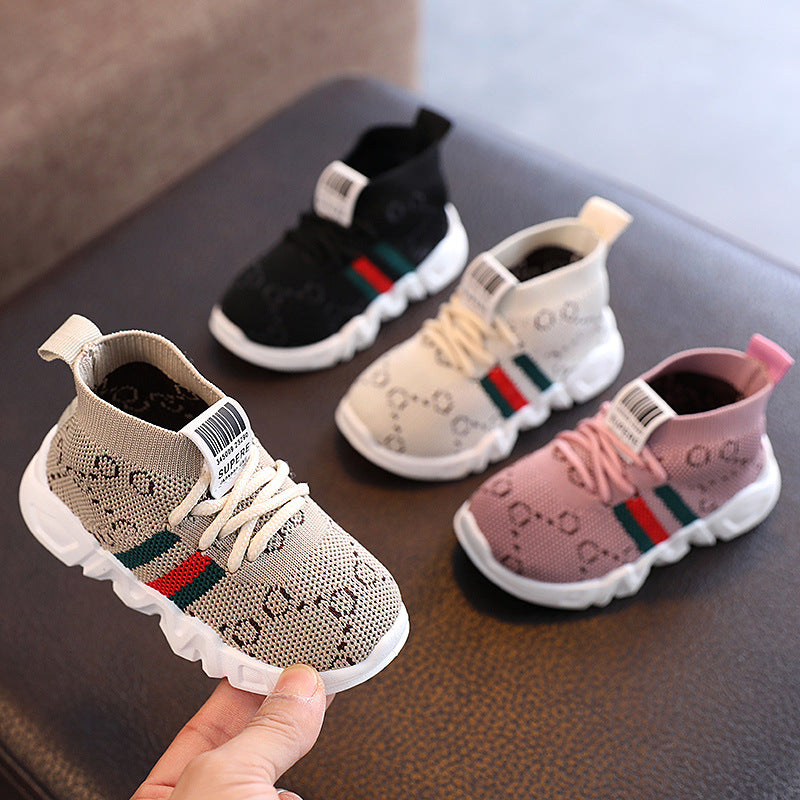 Kids' Korean-Style Knitted Slip-On Shoes | Boys & Girls