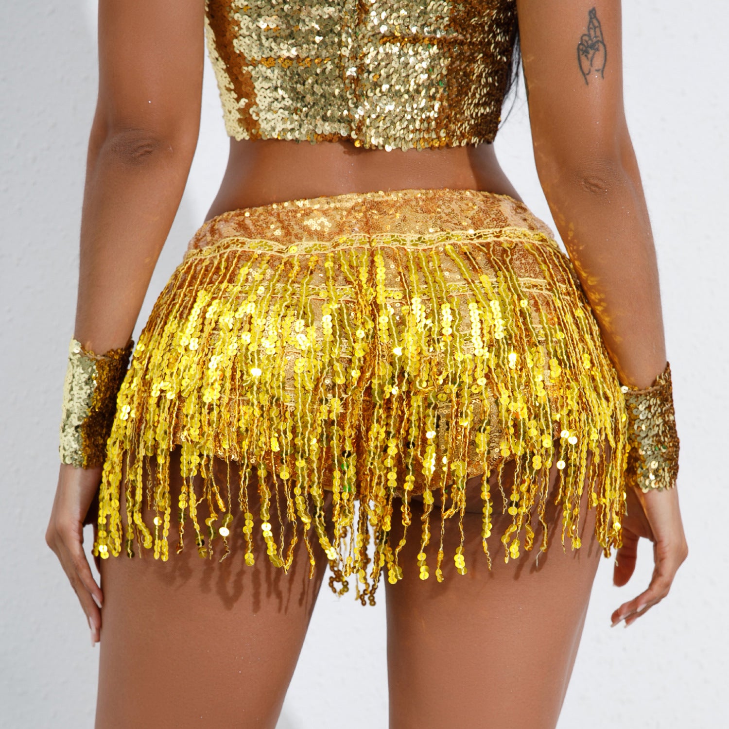 Women's Sequin Tassel Mini Skirt | Glam Stage & Nightout Style