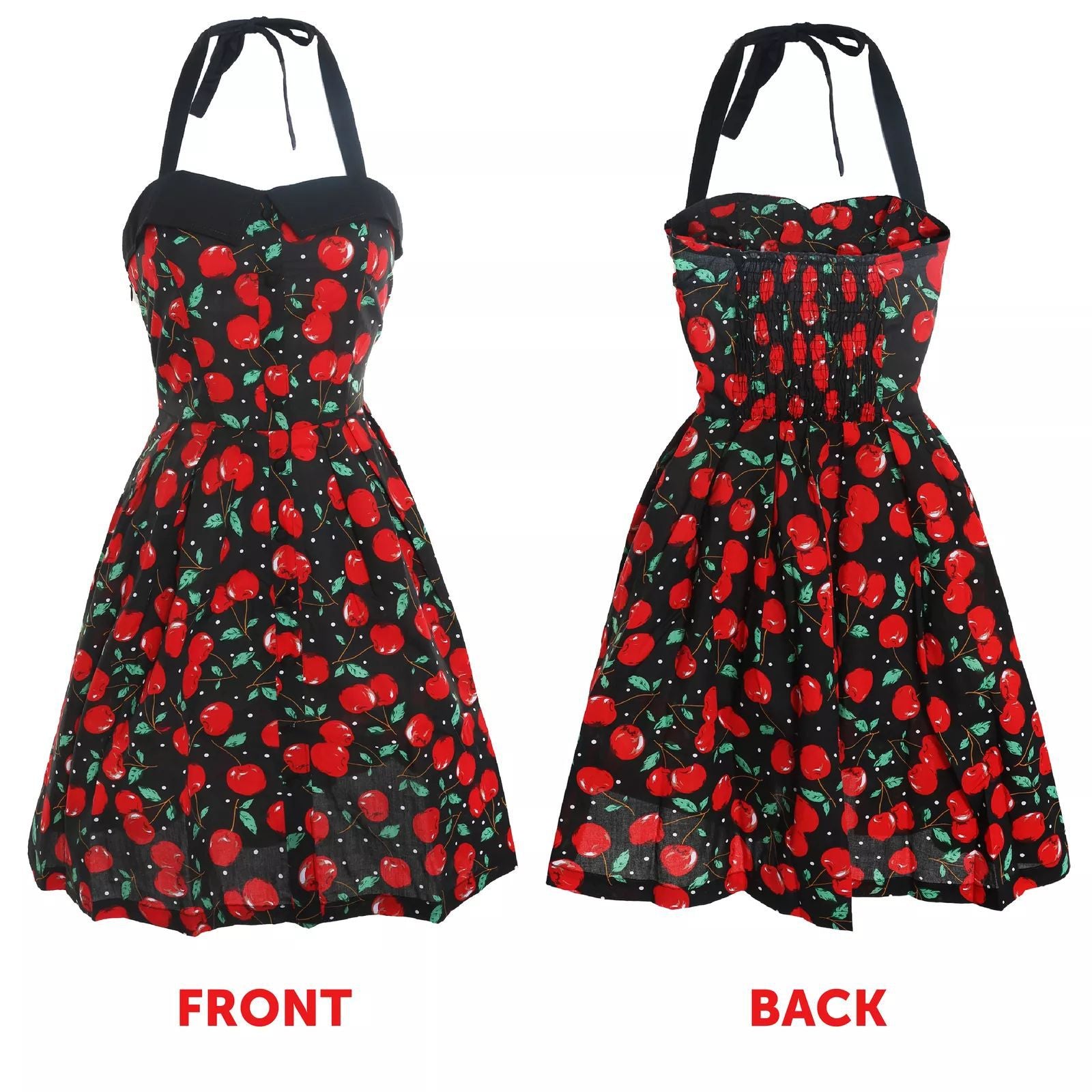 Women's Retro Wave & Dot Print Strap Maxi Dress – 7 Colors, Sizes S–XXL