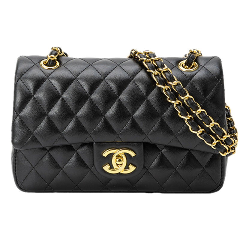 Quilted Leather Crossbody Bag – Chain Strap Designer-Inspired Style
