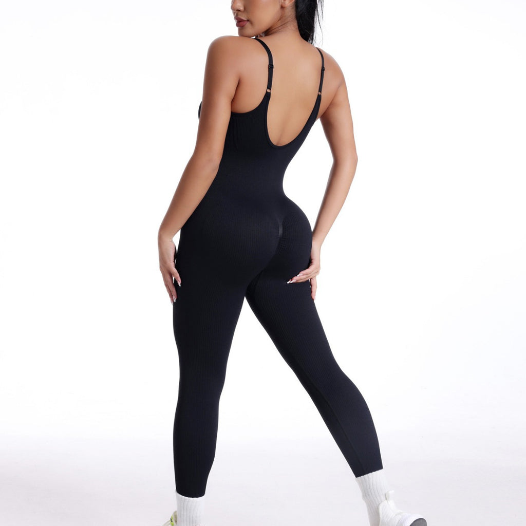 Women's Seamless Backless One-Piece Yoga Jumpsuit | 8 Colors, S–L
