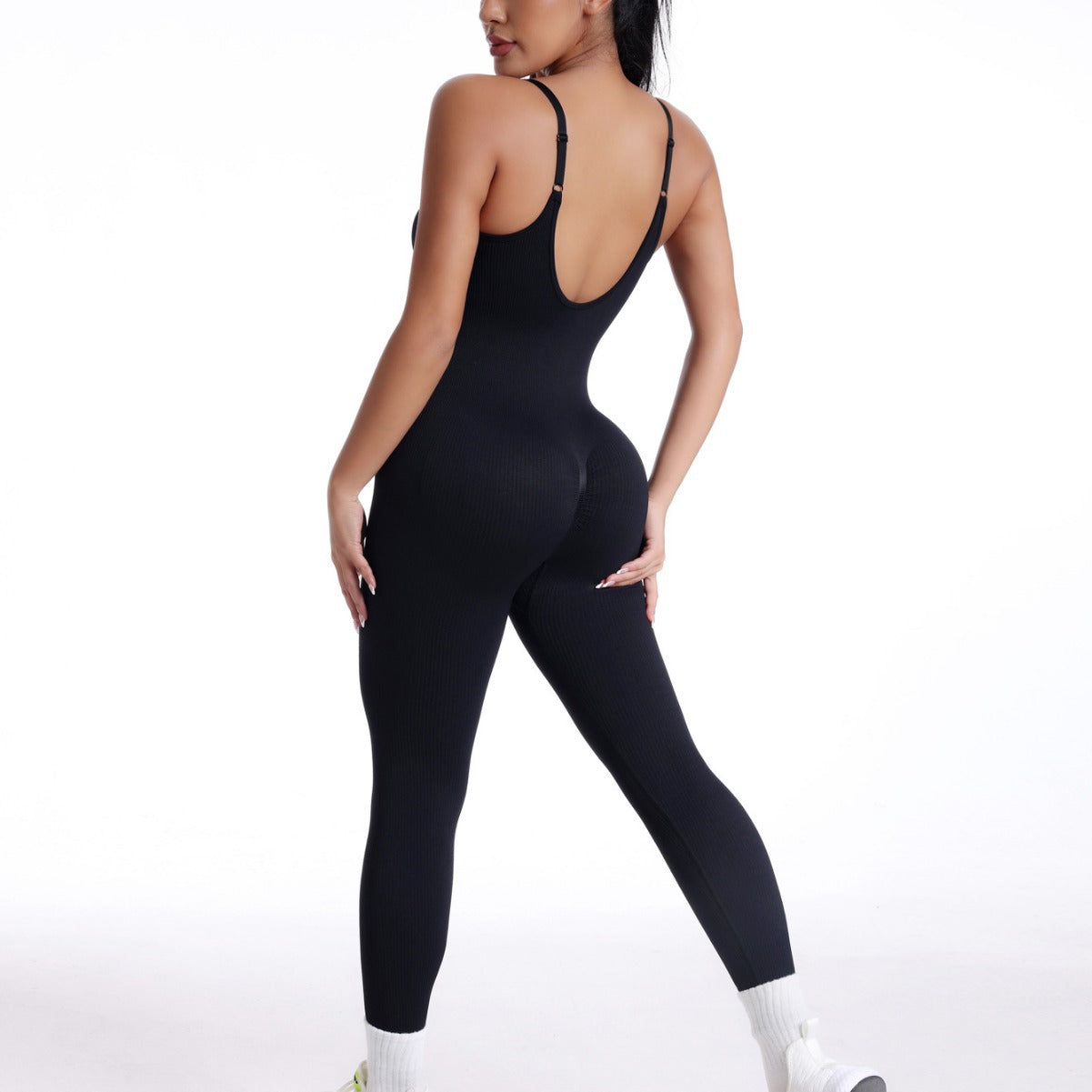 Women's Seamless Backless One-Piece Yoga Jumpsuit | 8 Colors, S–L