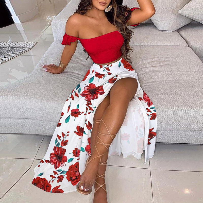 Women's Printed Strapless Midi Dress – 24 Prints, Sizes S–XXXL