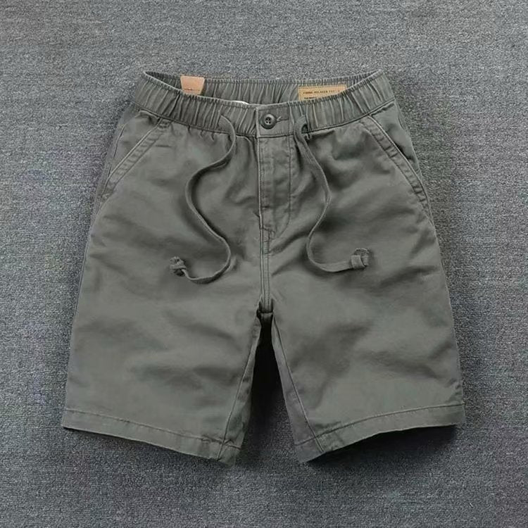Men's Casual Cotton Loose Shorts | Washed Streetwear Running Shorts