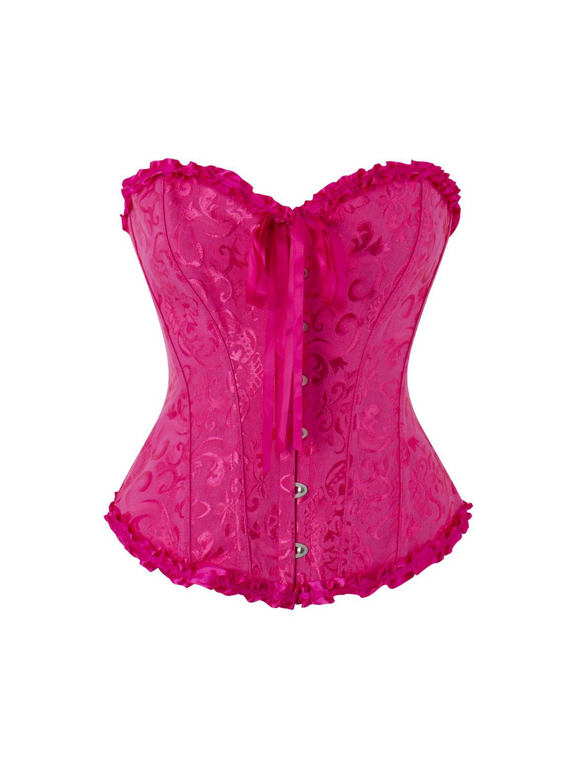 Women's Lace Fishbone Corset Top | Shaping & Gathering | 18 Colors, XS–6XL