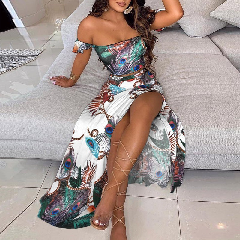 Women's Printed Strapless Midi Dress – 24 Prints, Sizes S–XXXL