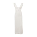 Women's V-Neck Backless Knit Resort Dress – French Elegant Style