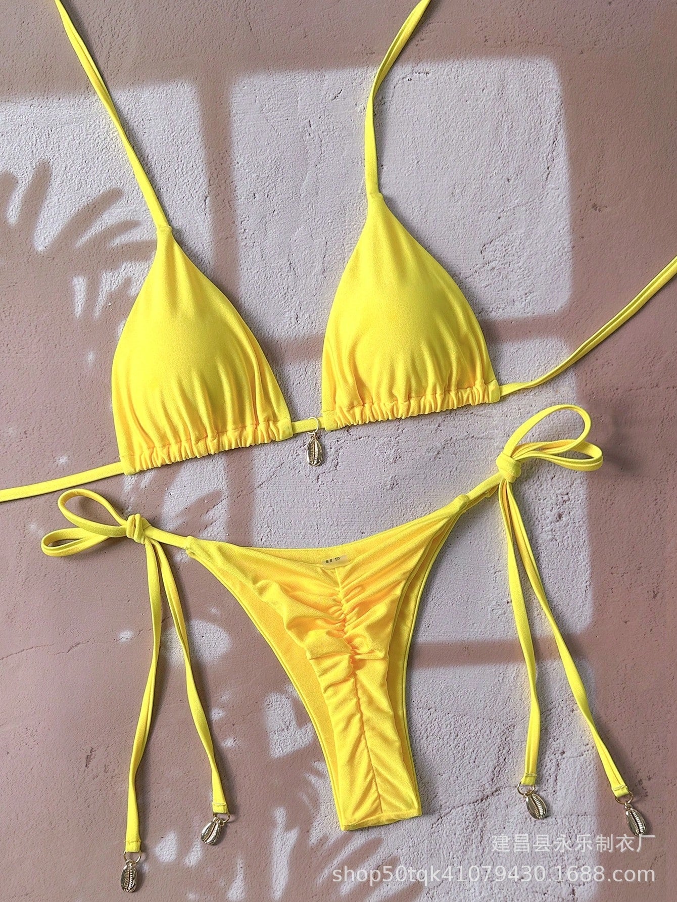 Women's Lace-Up Two-Piece Bikini | 10 Colors, Sizes S–XL