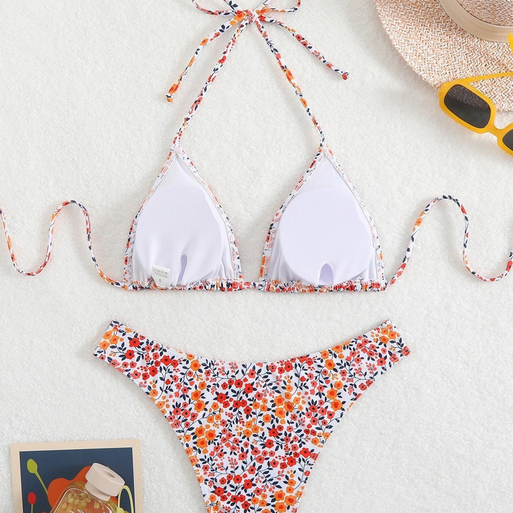 Women's Floral Print Two-Piece Bikini Set
