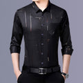 Men's Relaxed Fit Long-Sleeve Casual Shirt | 5 Colors, M–4XL