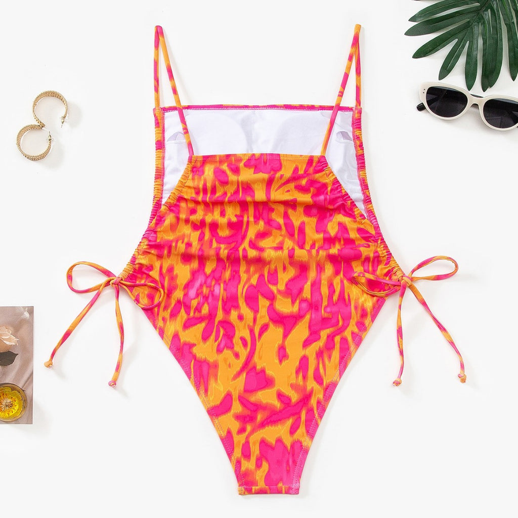 Women's Floral Print One-Piece Swimsuit