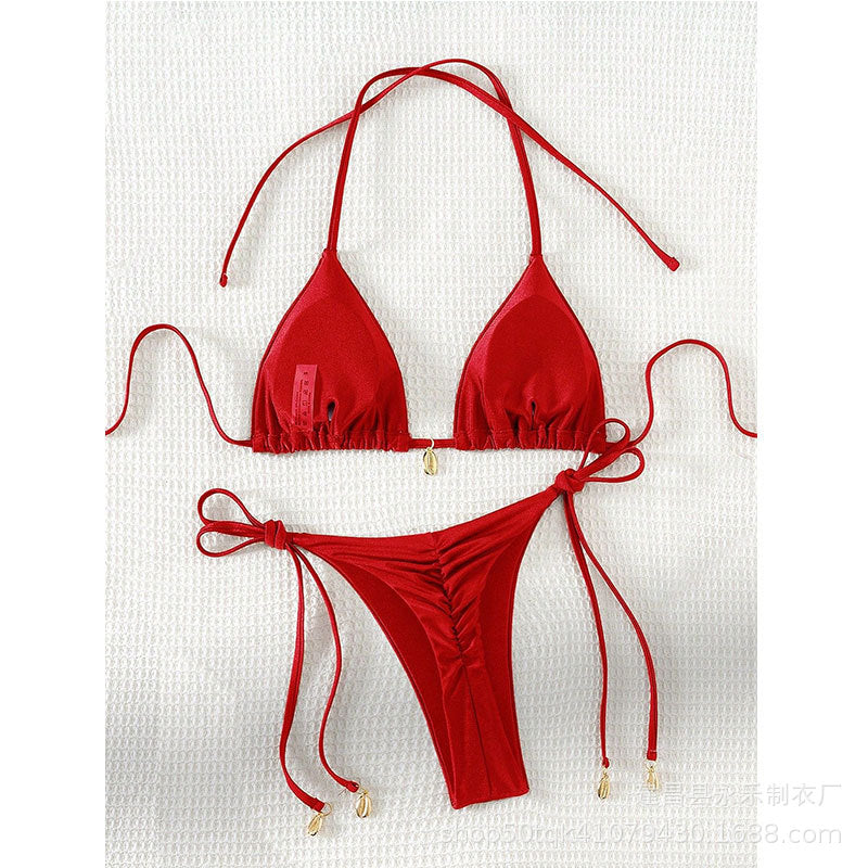 Women's Lace-Up Two-Piece Bikini | 10 Colors, Sizes S–XL