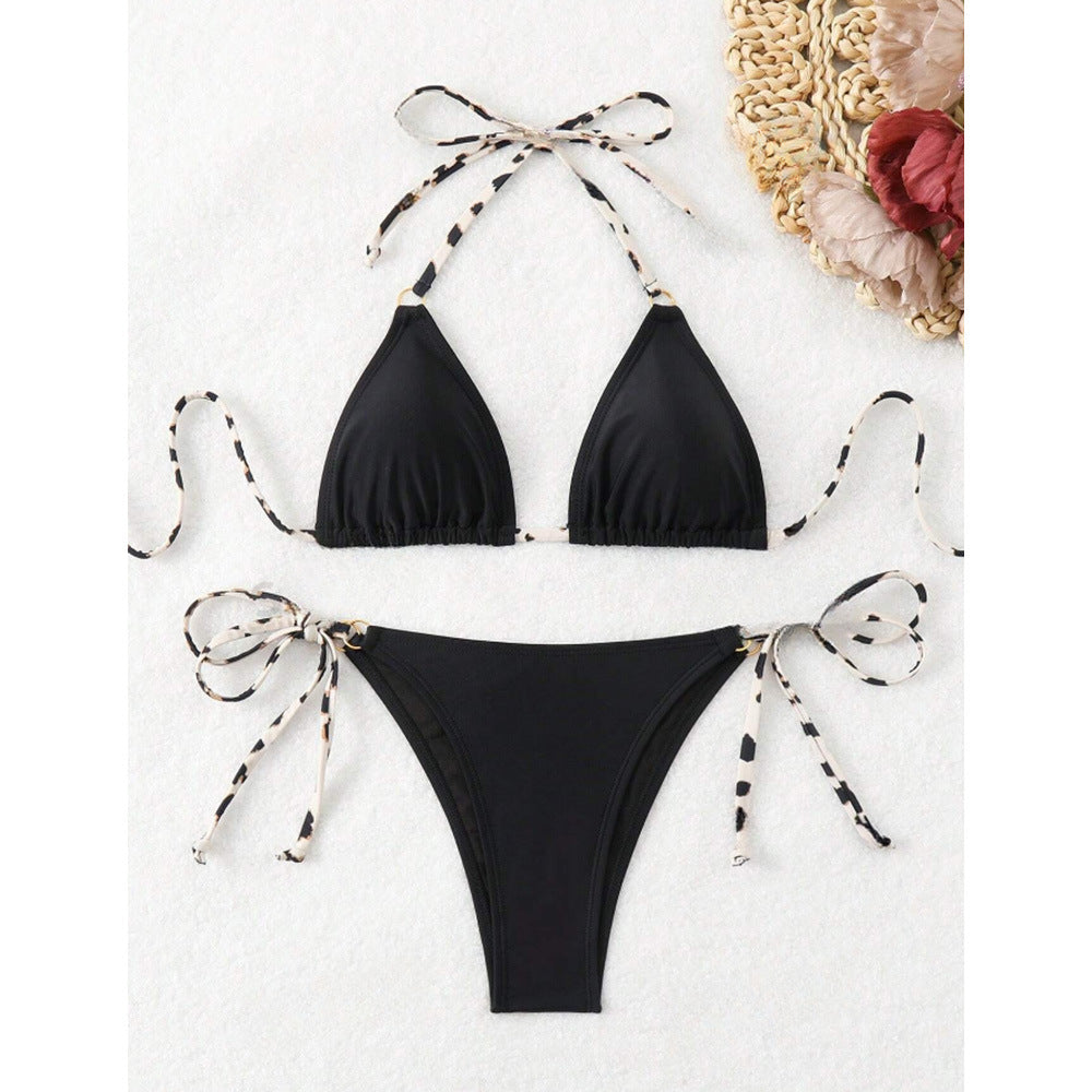 Women's Deep-V Backless Lace-Up Bikini | Sizes S–XL