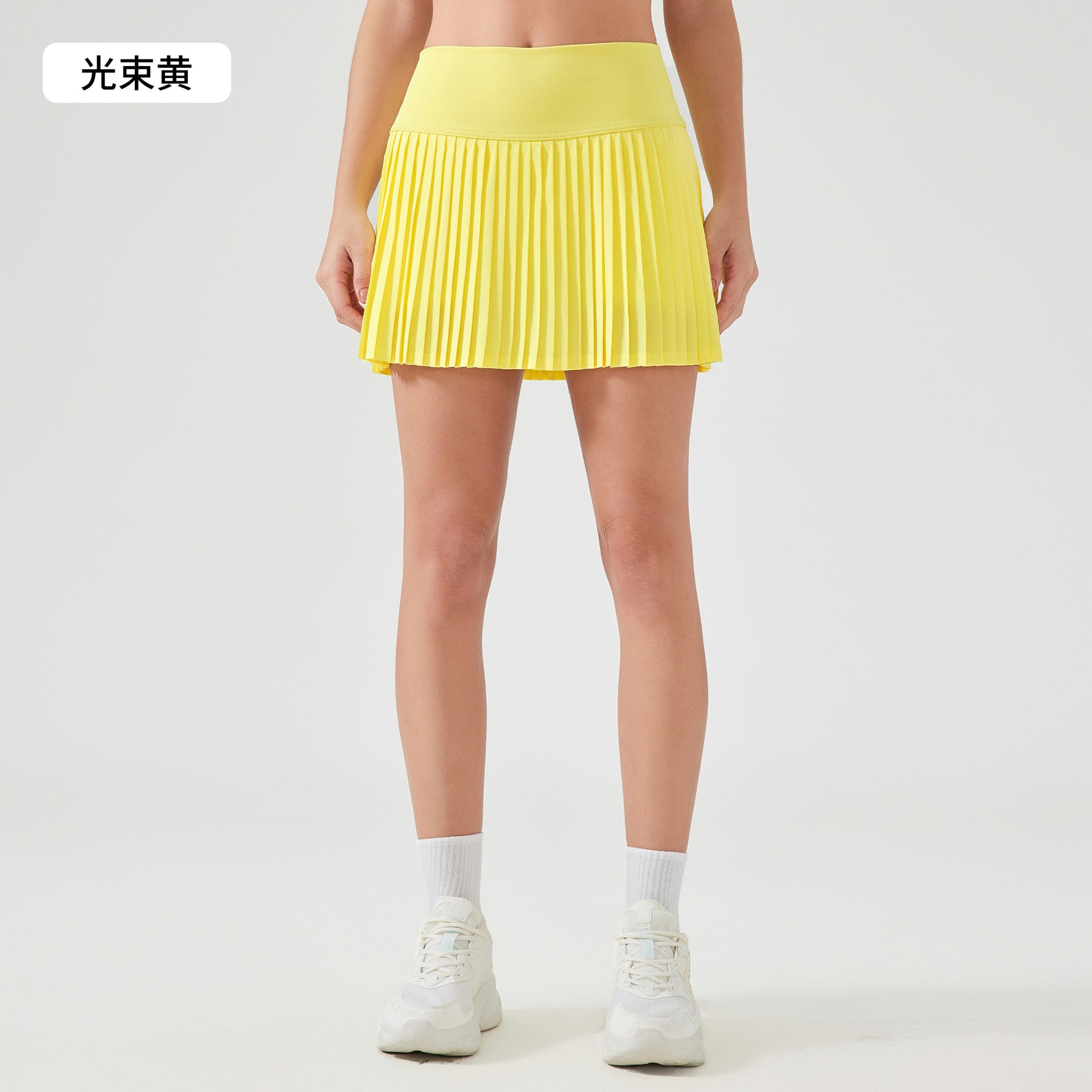 Women's High Waist Pleated Tennis Skirt with Pockets