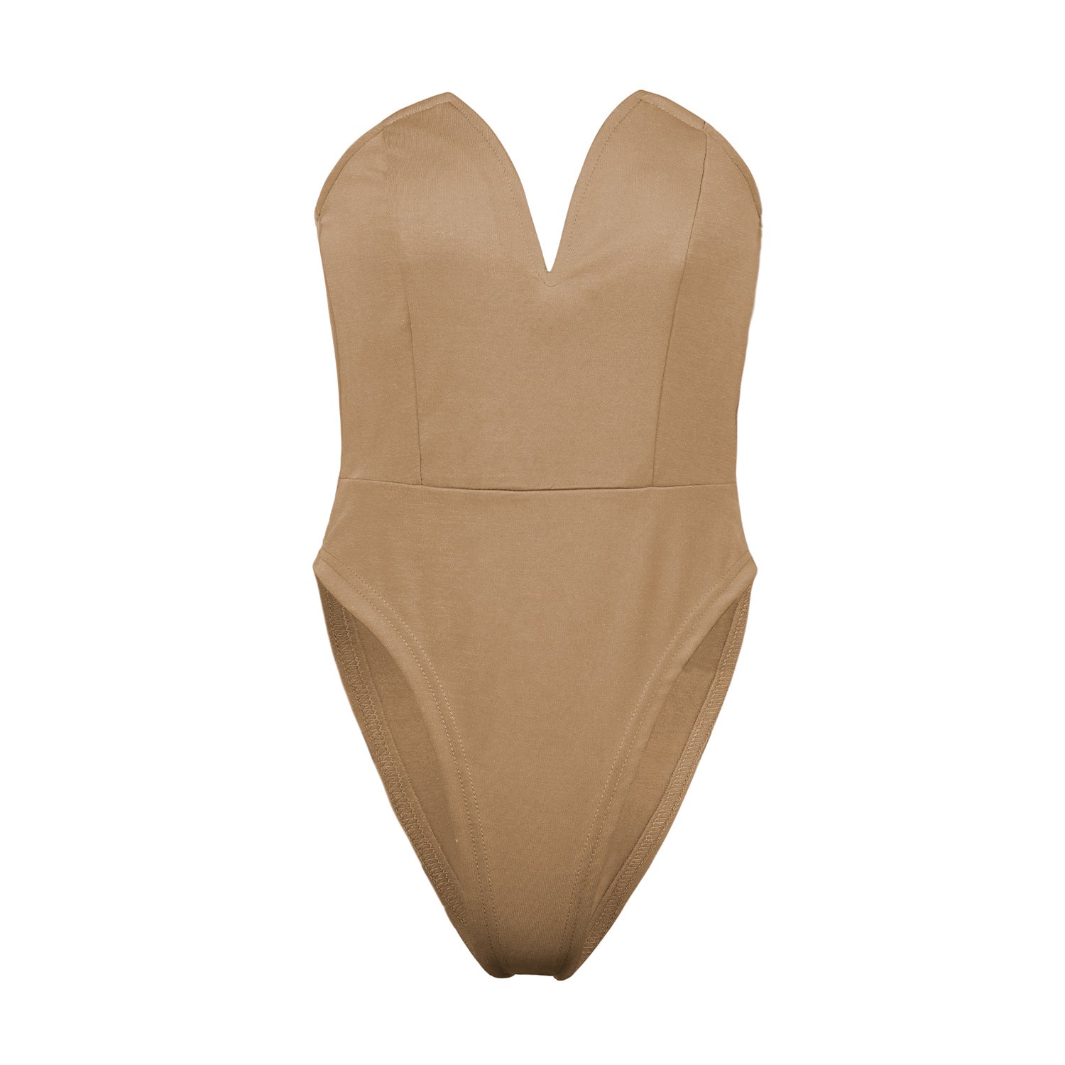 Women's V-Neck Slim Fit Bodysuit | Tight Base Layer Top