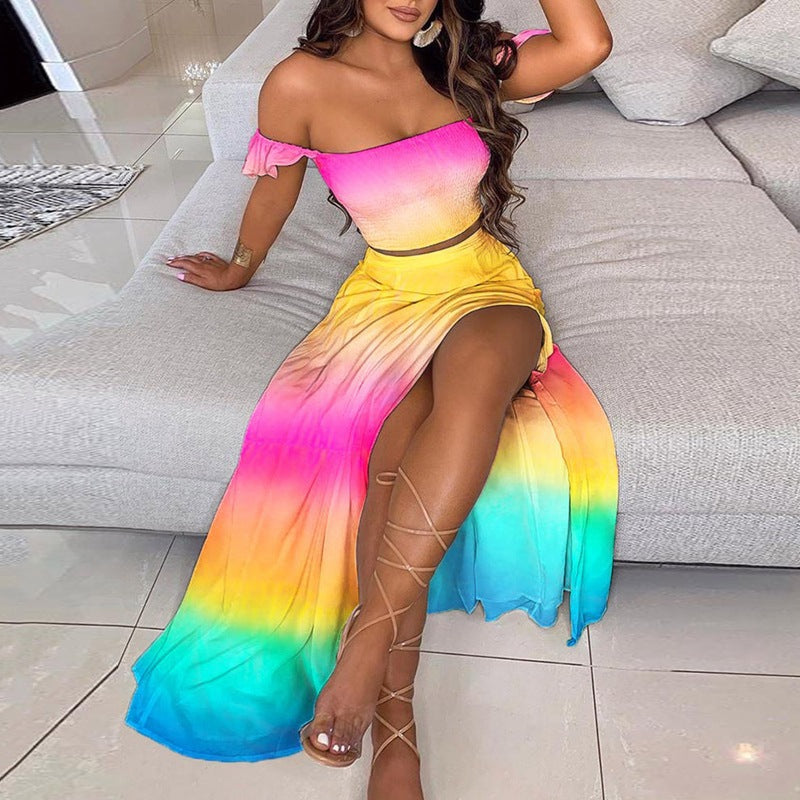 Women's Printed Strapless Midi Dress – 24 Prints, Sizes S–XXXL