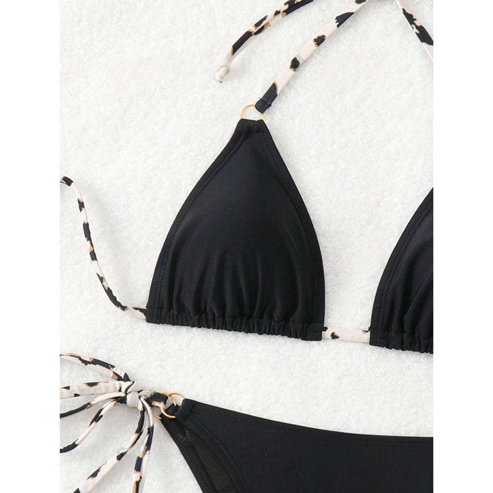 Women's Deep-V Backless Lace-Up Bikini | Sizes S–XL