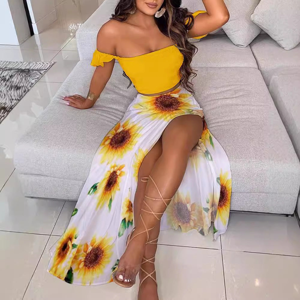 Women's Printed Strapless Midi Dress – 24 Prints, Sizes S–XXXL