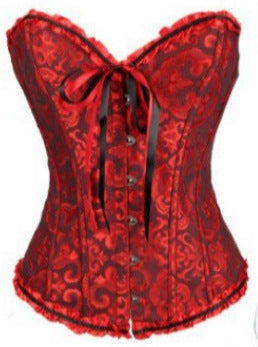 Women's Lace Fishbone Corset Top | Shaping & Gathering | 18 Colors, XS–6XL