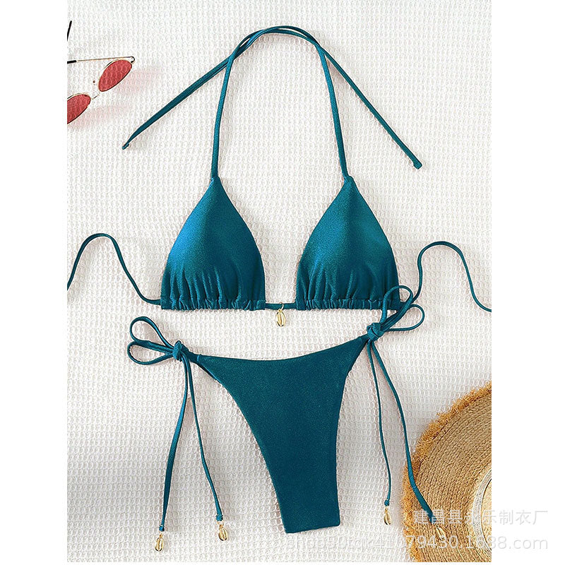 Women's Lace-Up Two-Piece Bikini | 10 Colors, Sizes S–XL